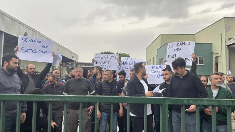 Aroma işçileri üretimi durdurdu: "Bu sendikal anlayış, işçinin değil patronun yanında saf tutan bir anlayış"