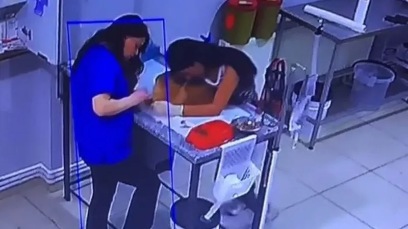 Köpek tedavisi sırasında kadın baygınlık geçirdi