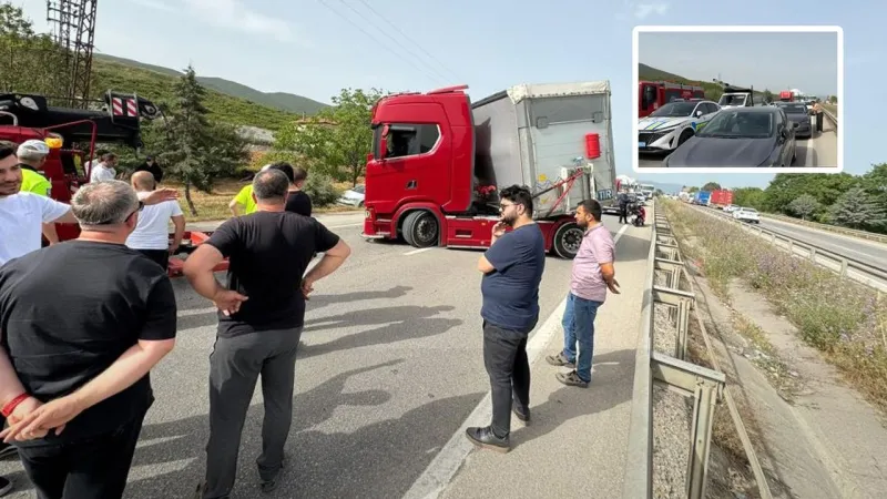 Arı Saldırısı TIR'ı Devirdi! Bursa'da Trafik Felç Oldu