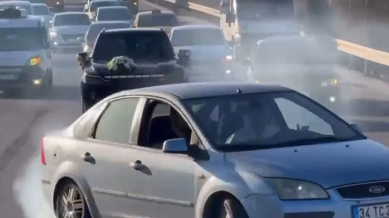 Düğün Konvoyunda Drift Kabusu! Sürücüye Şok Ceza!