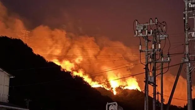 Japonya'da yangın felaketi: Okayama ve Ehime eyaletleri küle döndü