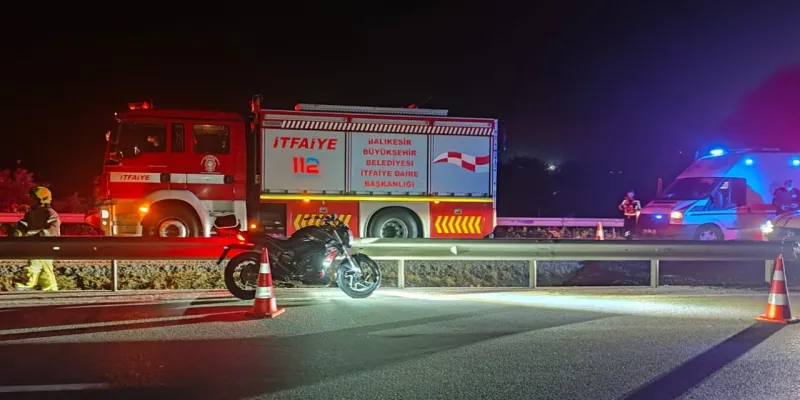 Susurluk'ta Motosiklet Kazası! Feci Şekilde Can Verdi
