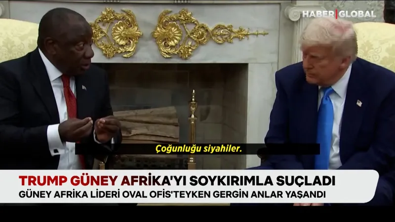 Trump Güney Afrika lideriyle tartıştı: “Ülkenizde beyaz soykırımı var”